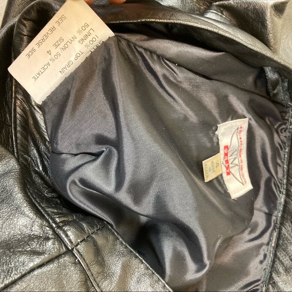 Vintage Neiman Marcus Exclusive NM Only Black Leather Pencil Skirt - Picture 5 of 10